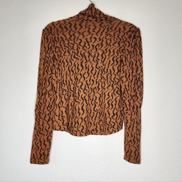 Anthropologie Puff-Sleeved Turtleneck Top XS - Picture 6 of 9
